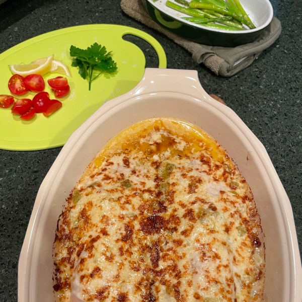 Broiled Grouper Parmesan