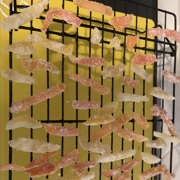 Sweet Candied Orange and Lemon Peel