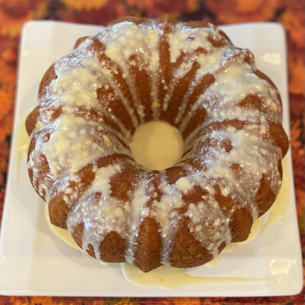 Butterscotch Pumpkin Pudding Cake
