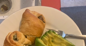 Spinach and Sausage Stuffed Crescents