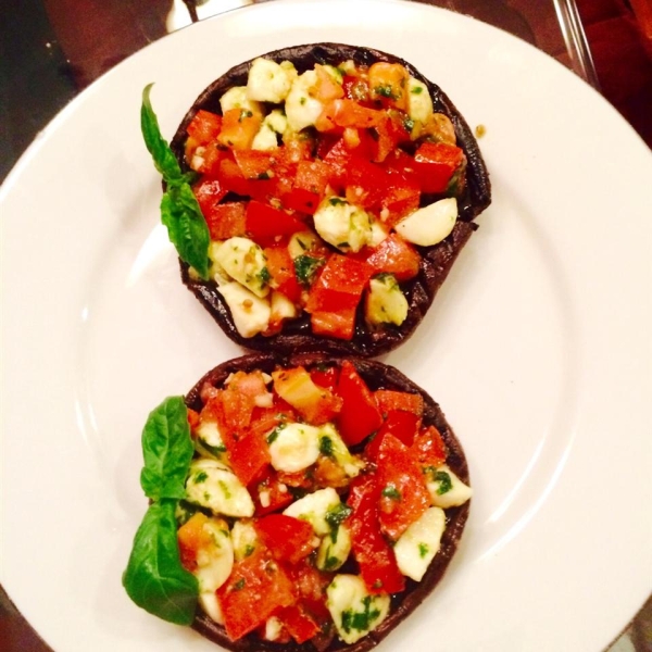 Grilled Portobello and Mozzarella