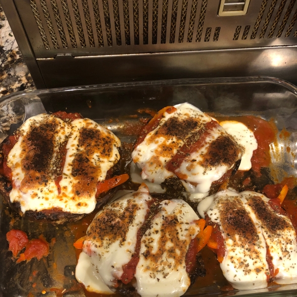 Grilled Portobello and Mozzarella