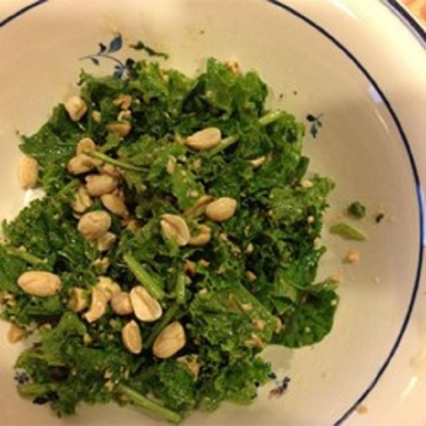 Kale Salad with Peanut Dressing