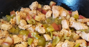 Korean Spicy Chicken Tenders with Sweet Apple