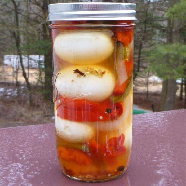 Garlic Pickled Eggs
