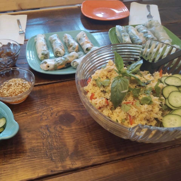 Thai Spicy Basil Chicken Fried Rice