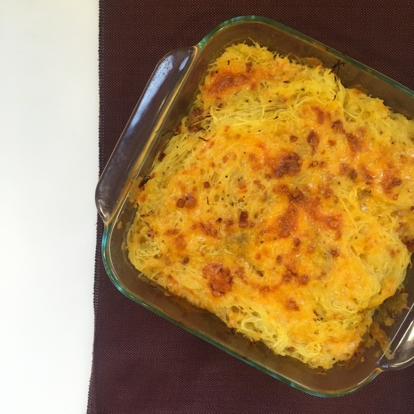 Bacon and Cheese Spaghetti Squash Bake