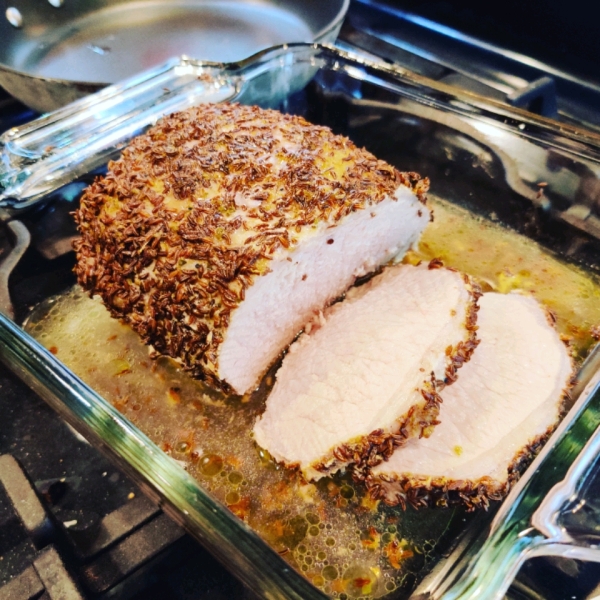 Pork Loin with Caraway Crust