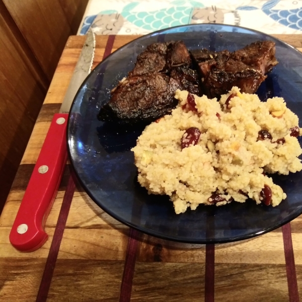 Israeli Couscous with Cranberries, Walnuts, and Sunflower Seeds