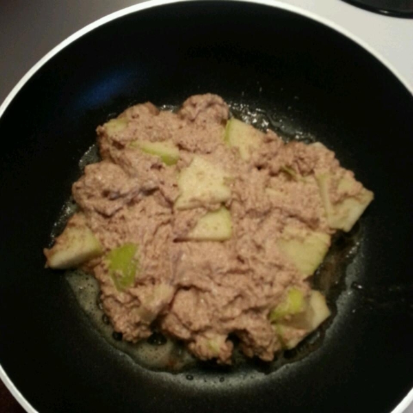 Whole Wheat Apple Pancakes with Brown Sugar Glaze