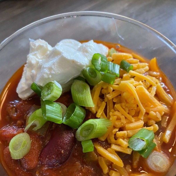 Slow Cooker Ground Beef Chili