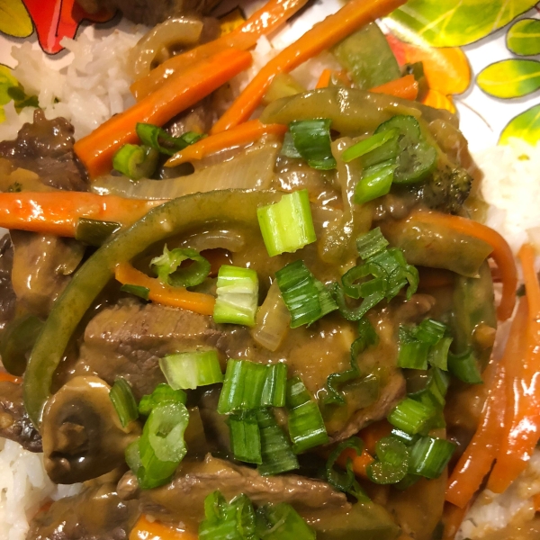 Beef Stir-Fry with Peanut Sauce