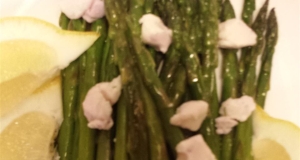Roasted Asparagus with Lemon and Goat Cheese