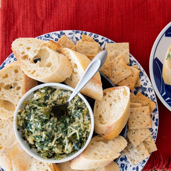 Vegan Hot Artichoke and Spinach Dip