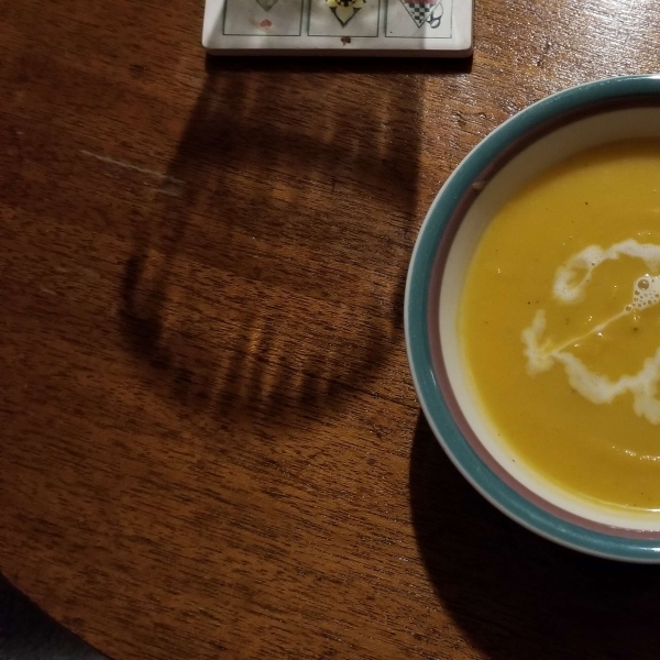 Butternut Squash Soup with Hazelnut Creamer