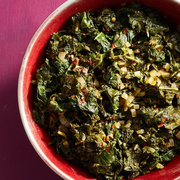 Winter Greens with Chipotle Broth
