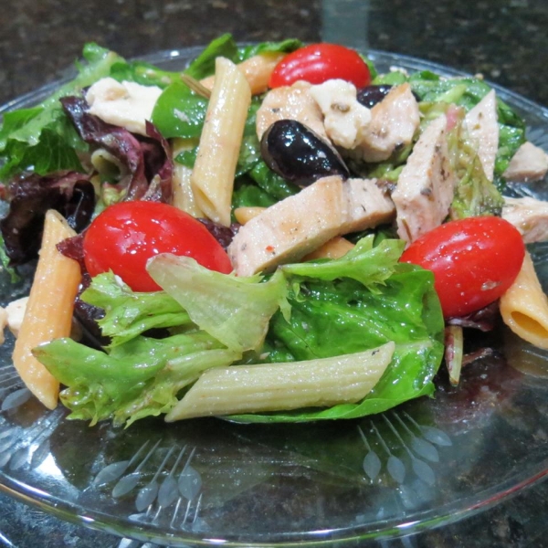 Mediterranean Turkey Pasta Salad