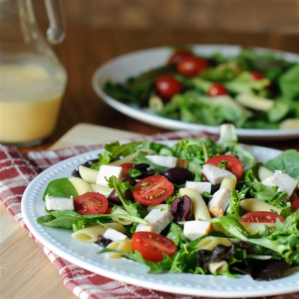 Mediterranean Turkey Pasta Salad