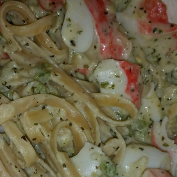 Easy Seafood Alfredo