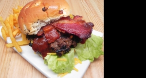 Bacon-Cheddar Bison Burgers