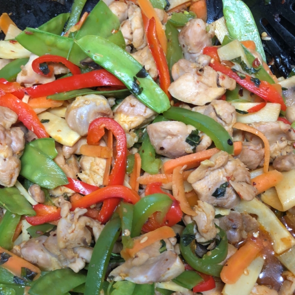 NP's Spicy Thai Basil Chicken and Veggies
