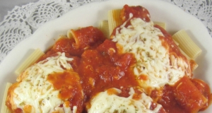 Cindy's Microwave Chicken Parmesan