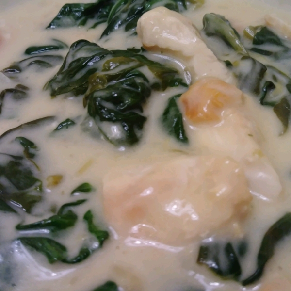 Lemon Chicken Scallopini with Spinach