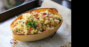 Keto Spaghetti Squash Carbonara