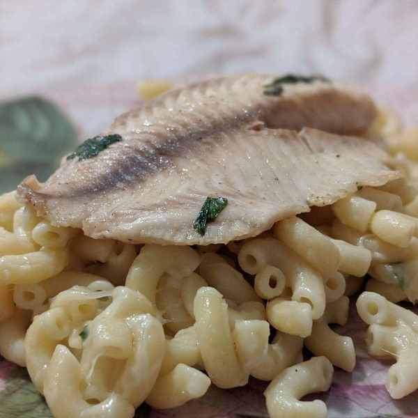 Pan-Seared Lemon Tilapia with Parmesan Pasta
