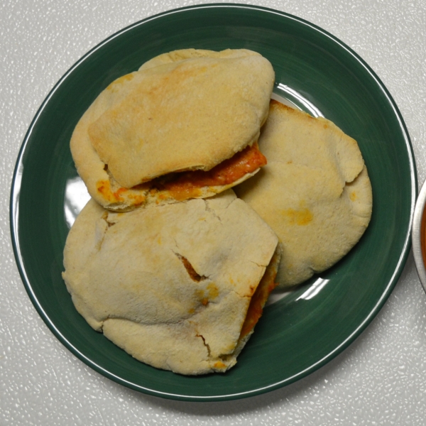 Cheesy Sausage Pita Pockets