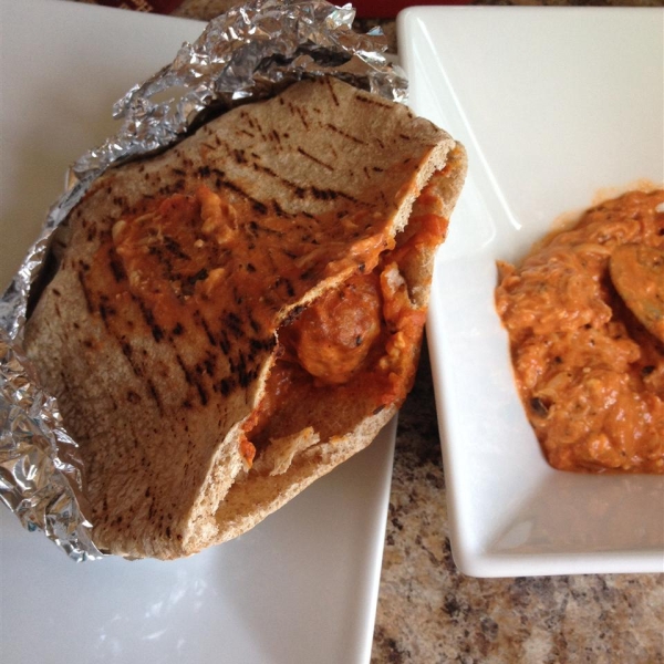 Cheesy Sausage Pita Pockets