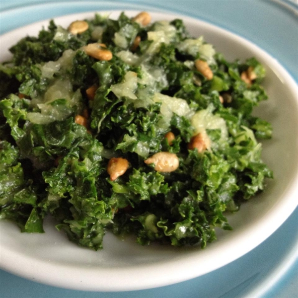 Kale Salad with Pineapple Dressing