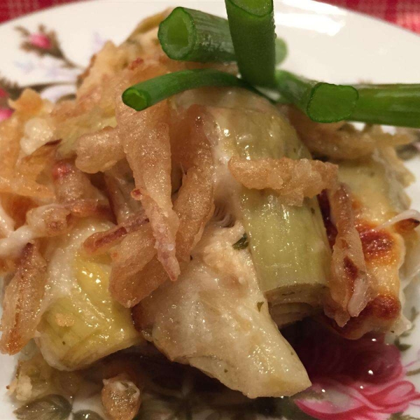 Artichoke Hearts au Gratin