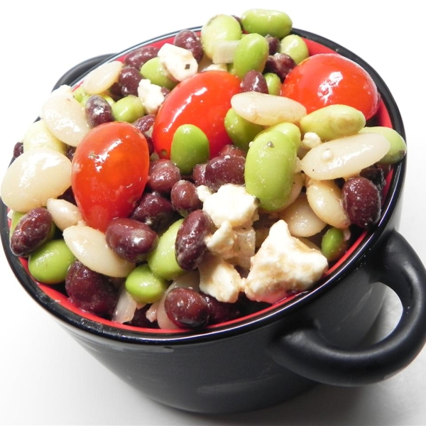 Edamame Salad with Sherry-Rice Vinaigrette