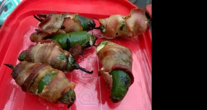 Spicier, Cheesier Stuffed Jalapenos Wrapped in Bacon