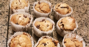 Banana Almond Chocolate Chip Muffins
