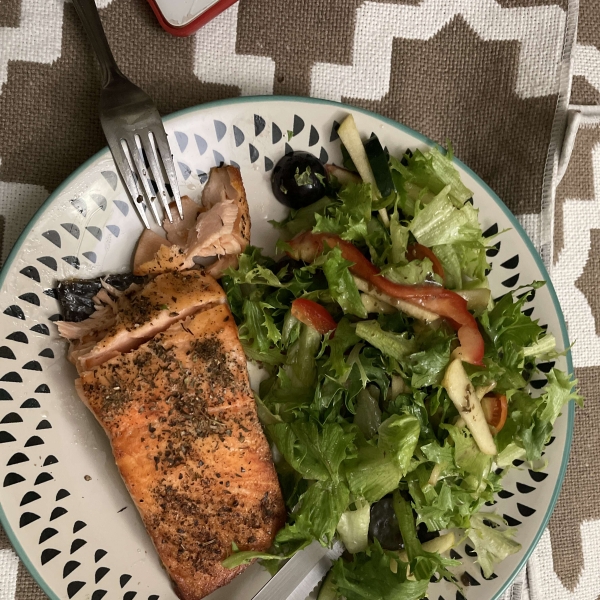 Air Fryer Salmon for One