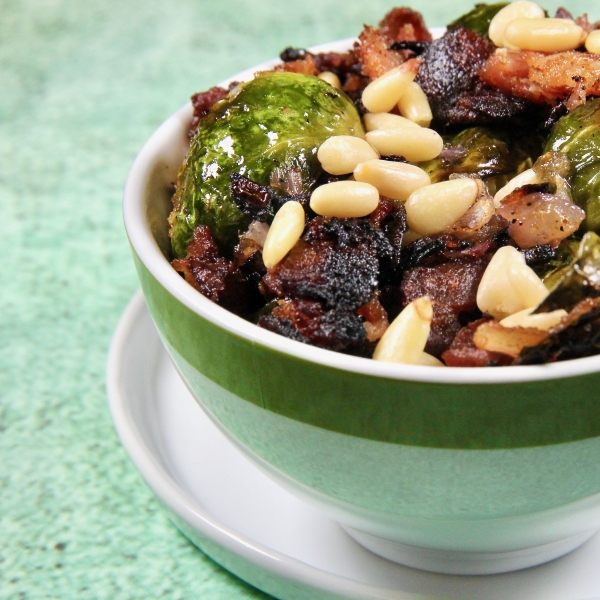 Roasted Brussels Sprouts with Bacon