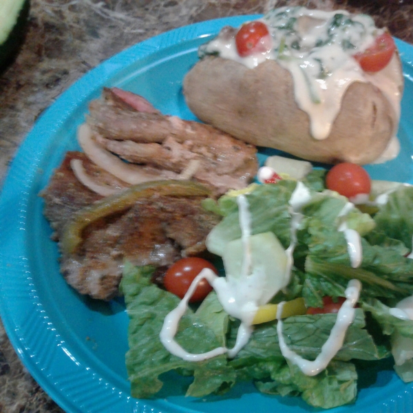 Stuffed Alfredo Baked Potatoes