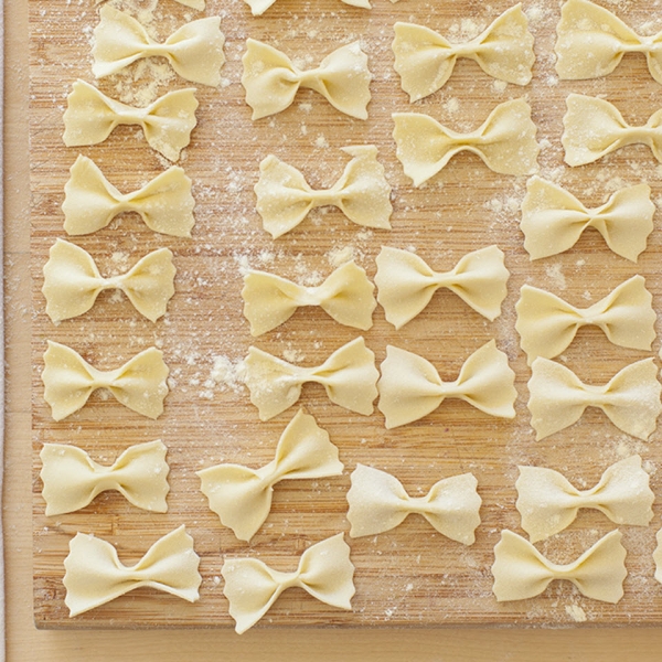 Homemade Farfalle Pasta