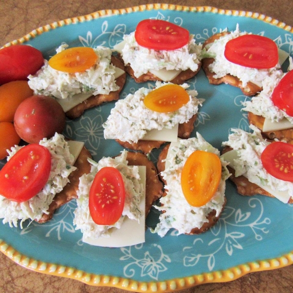 Chicken Salad Pretzel Bites