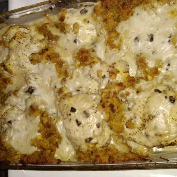 One-Dish Chicken and Stuffing Bake