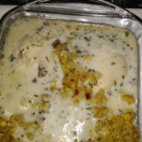 One-Dish Chicken and Stuffing Bake