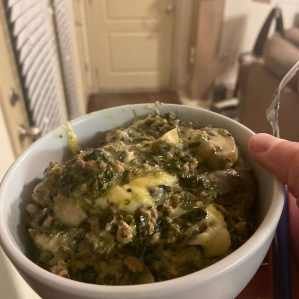Ground Beef Spinach Casserole