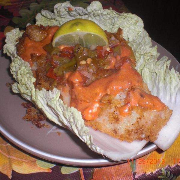 Fish Taco Cabbage Wraps