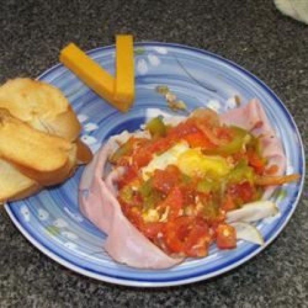 Basque Eggs with Crostini