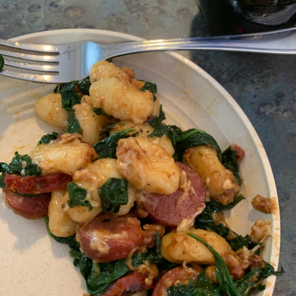 Smoked Sausage Gnocchi with Sun-Dried Tomatoes