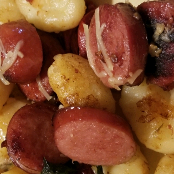 Smoked Sausage Gnocchi with Sun-Dried Tomatoes