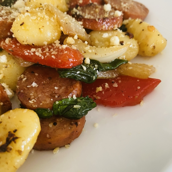 Smoked Sausage Gnocchi with Sun-Dried Tomatoes