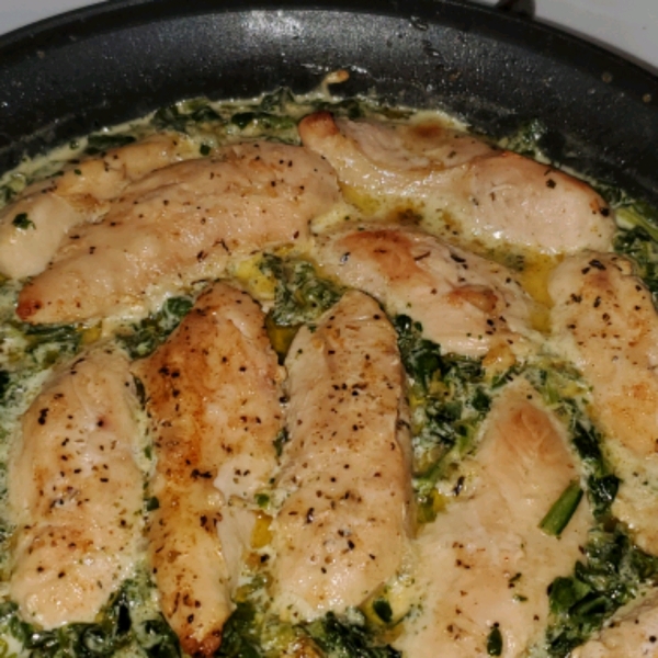 Creamy Chicken with Spinach